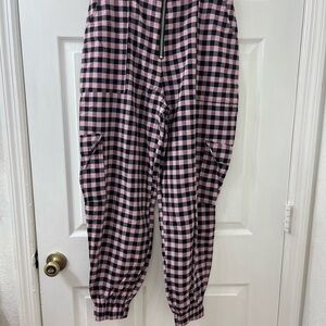 The Ragged Priest Pink and Black Checkered Pants